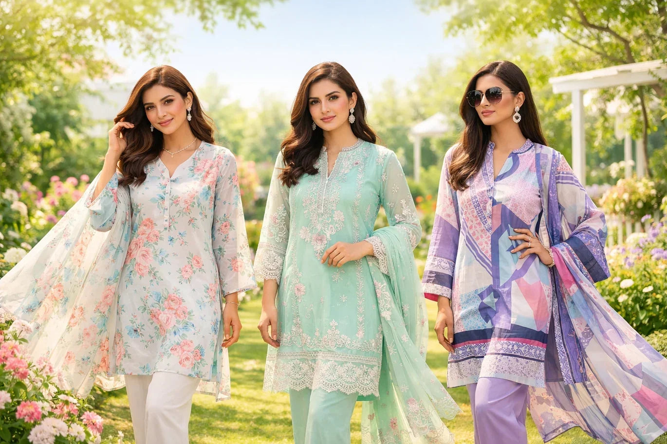 10 Stylish 2-Piece Lawn Suits Perfect for Summer